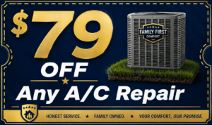 coupon from Family First Comfort for $79.00 off savings